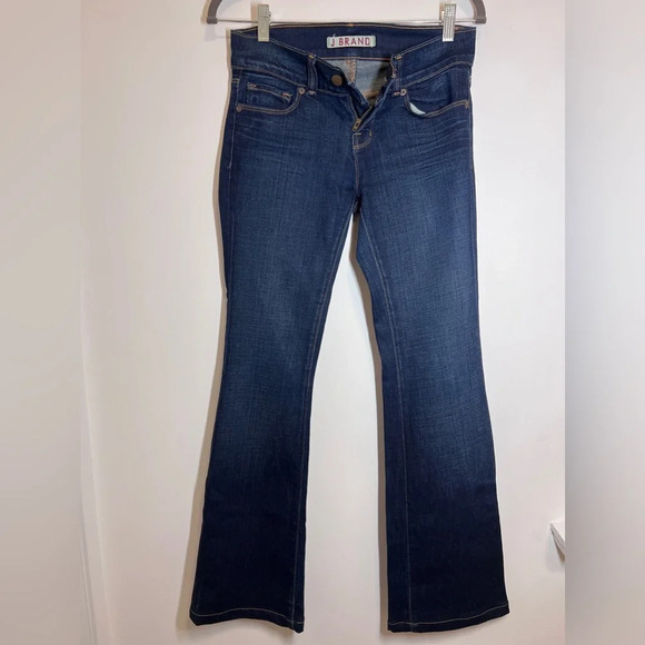 J BRAND dark wash boot cut jeans low rise Size 26 - Picture 3 of 9